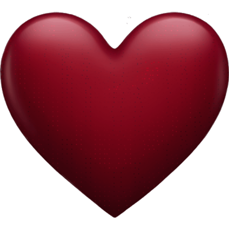 Dark red heart emoji