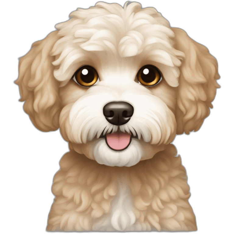 white light brown maltipoo terrier slender emoji