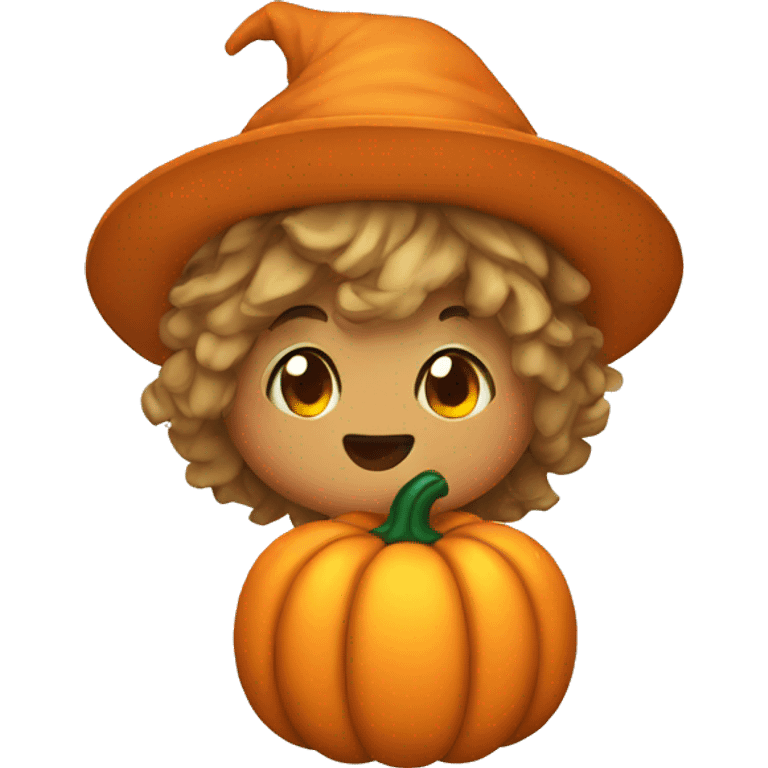 cute fall pumpkin  emoji