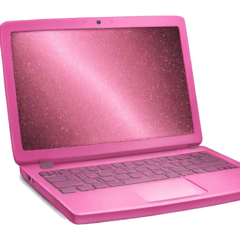 sparkling pink laptop emoji