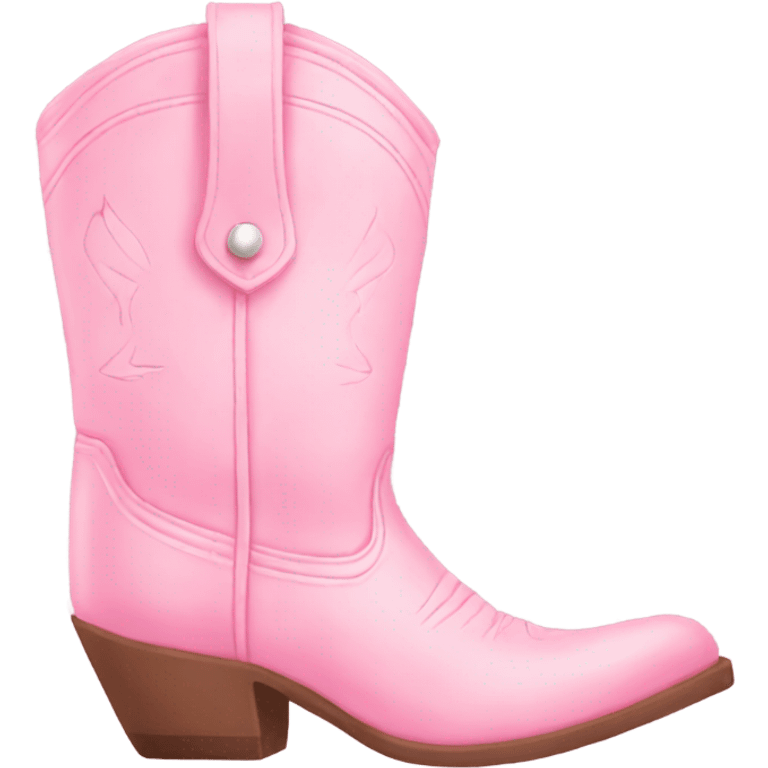 pastel pink cowgirl boots emoji