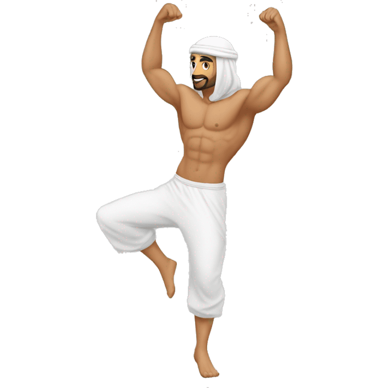 Arab Doing calisthenics emoji