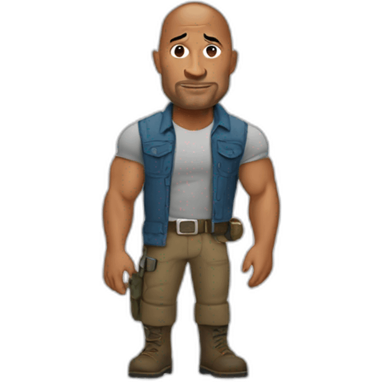 Dwayne Johnson explorateur emoji