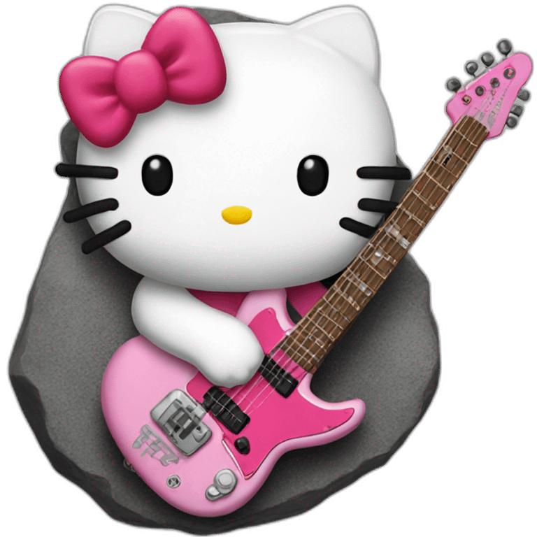 Hello kitty rock emoji