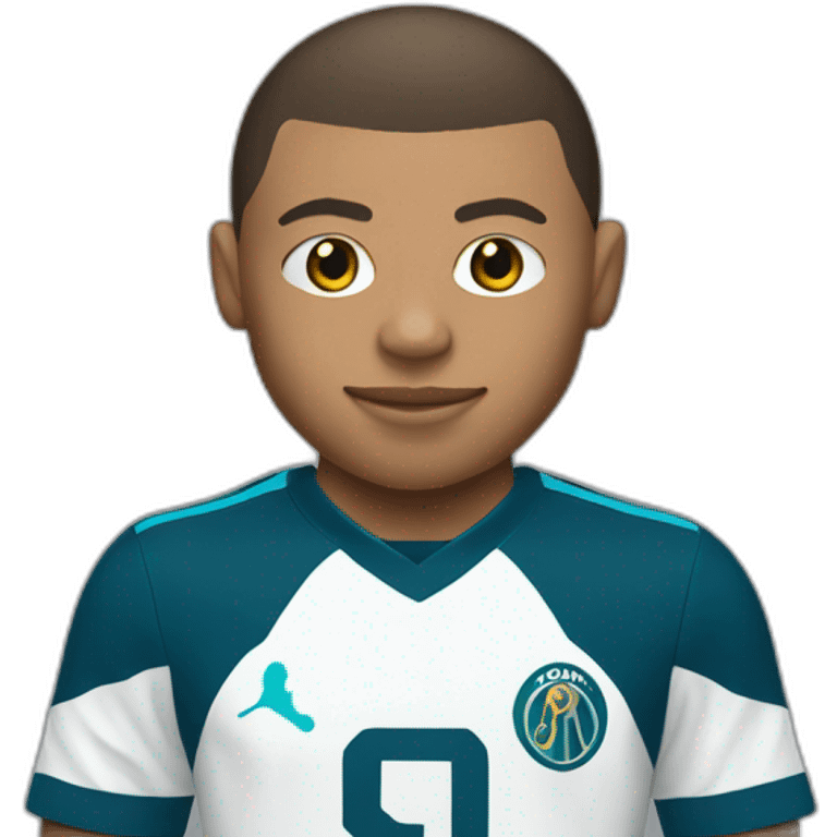 kyllian mbappe with OM jersey emoji