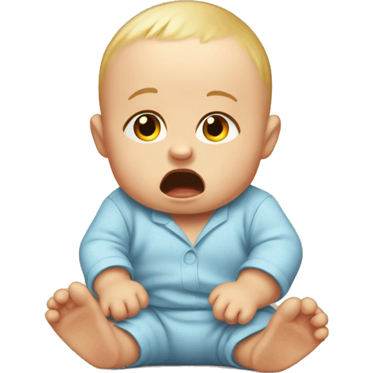 Baby having a tantrum  emoji