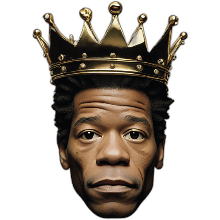 Jean Michel basquiat crown emoji