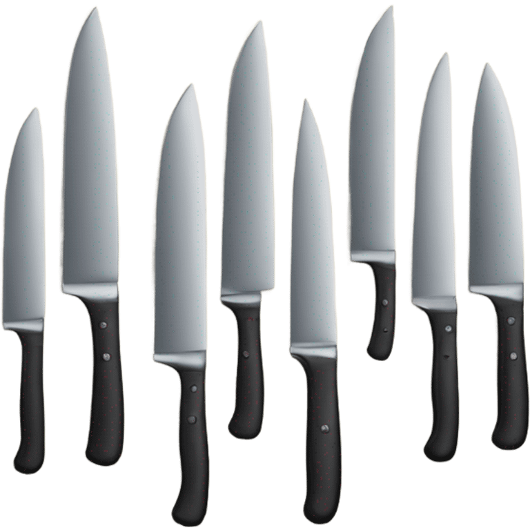 Kitchen Set of Knives  emoji