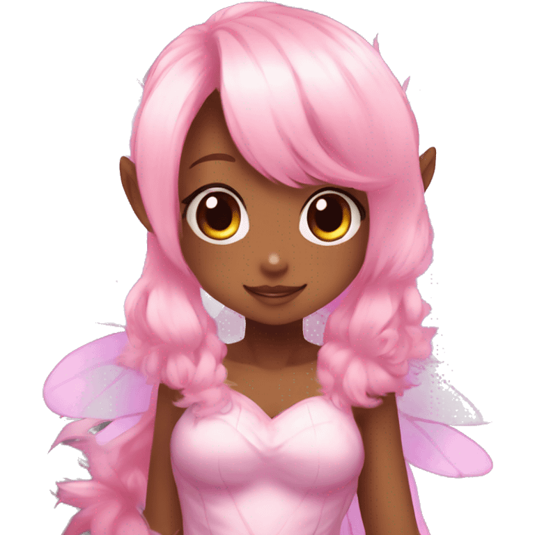 Anthro Shiny Pastel Pink Anime Chibi Fairy-Fakémon Fur Sona emoji