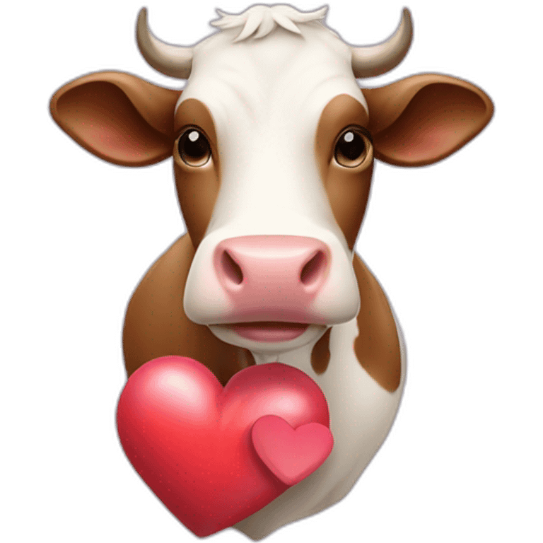 cow and heart emoji