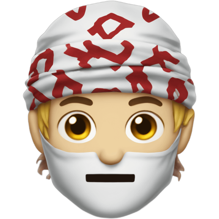 bandana emoji head money mouth demon slayer emoji