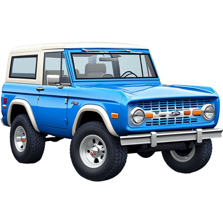 Ford Bronco - Ford (Model Year: 2021) (Iconic colour: Blue) emoji