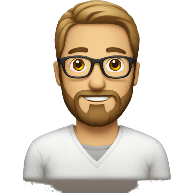 Guy with glasses and beard emoji