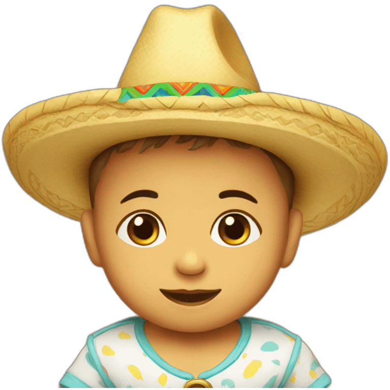 baby with sombrero emoji