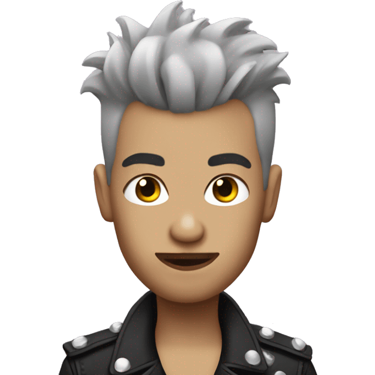 punk rocker with Short Hair emoji