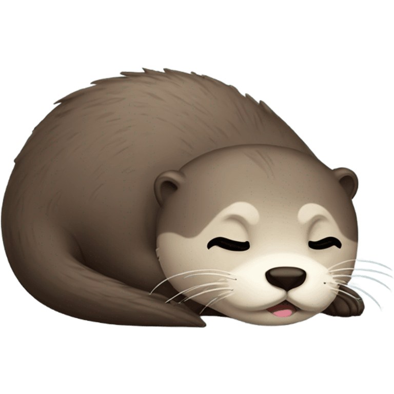 Sleepy otter emoji