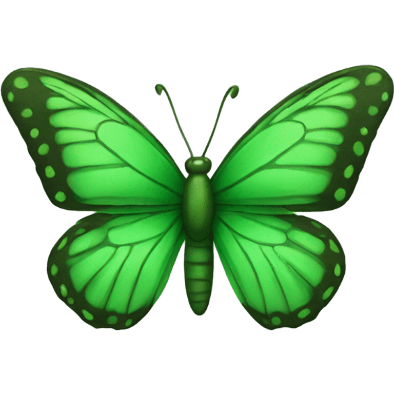 green butterfly  emoji