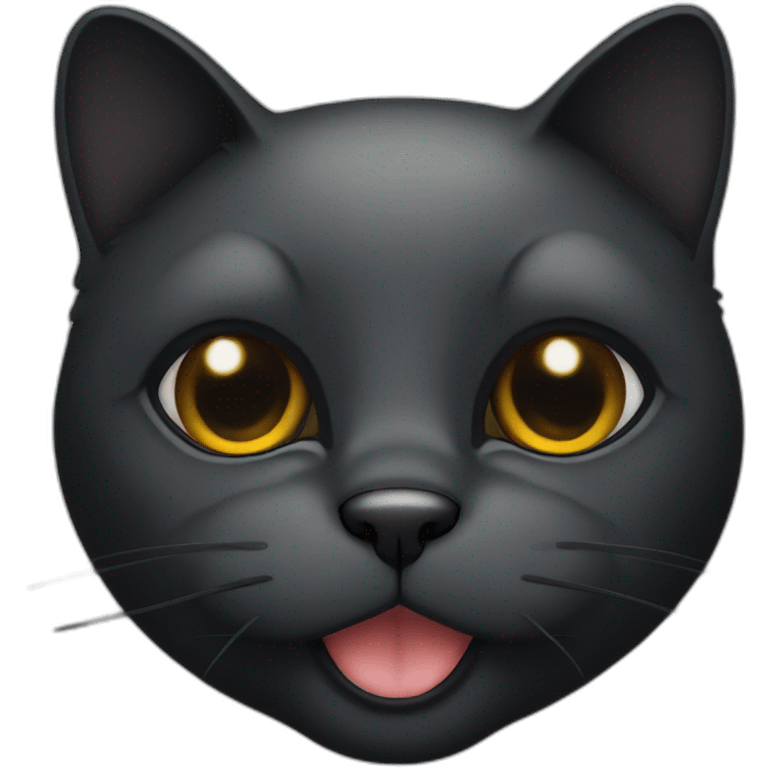 black cat face emoji