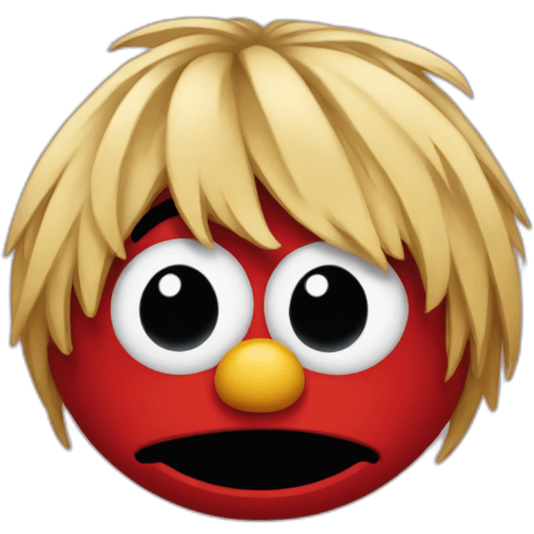 Elmo with emo hair emoji