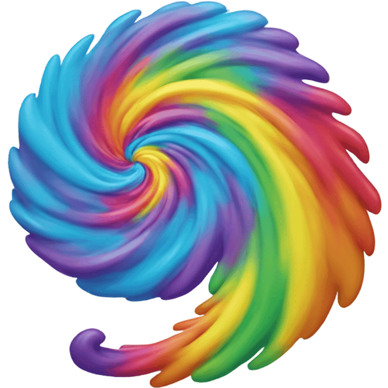 A rainbow yeti poop swirl emoji emoji