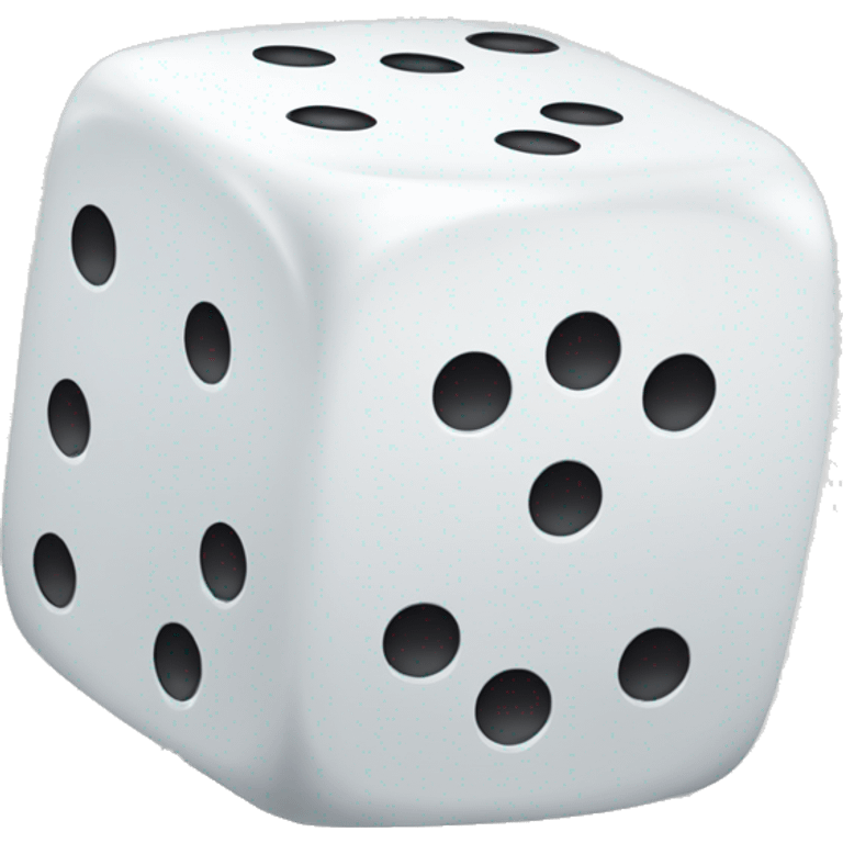 Pair of giant white dices emoji