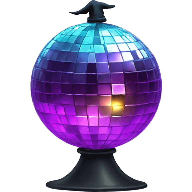 Witch disco ball emoji