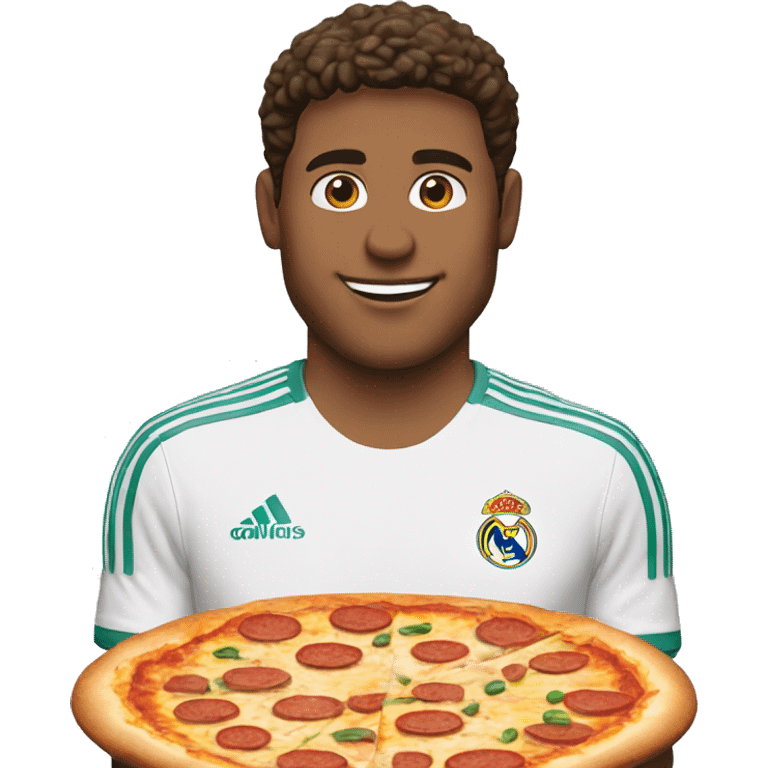 jude bellingham real madrid holding a pizza emoji