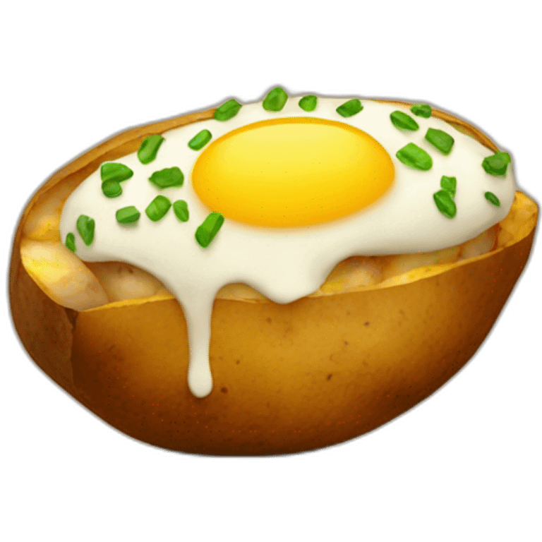 loaded baked potato emoji