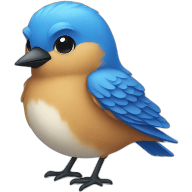 blue-bird emoji