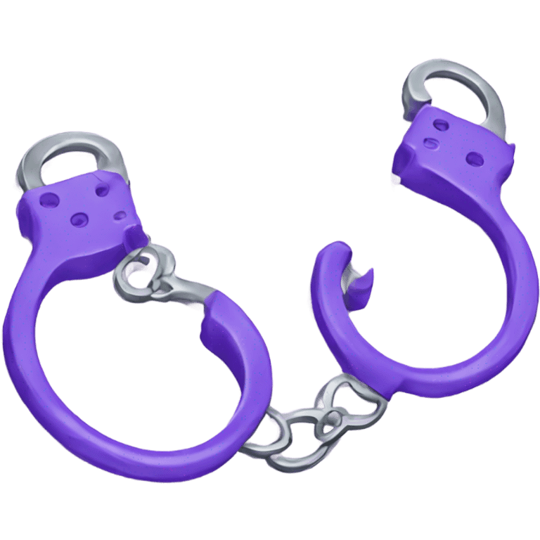 Handcuffs lavander emoji