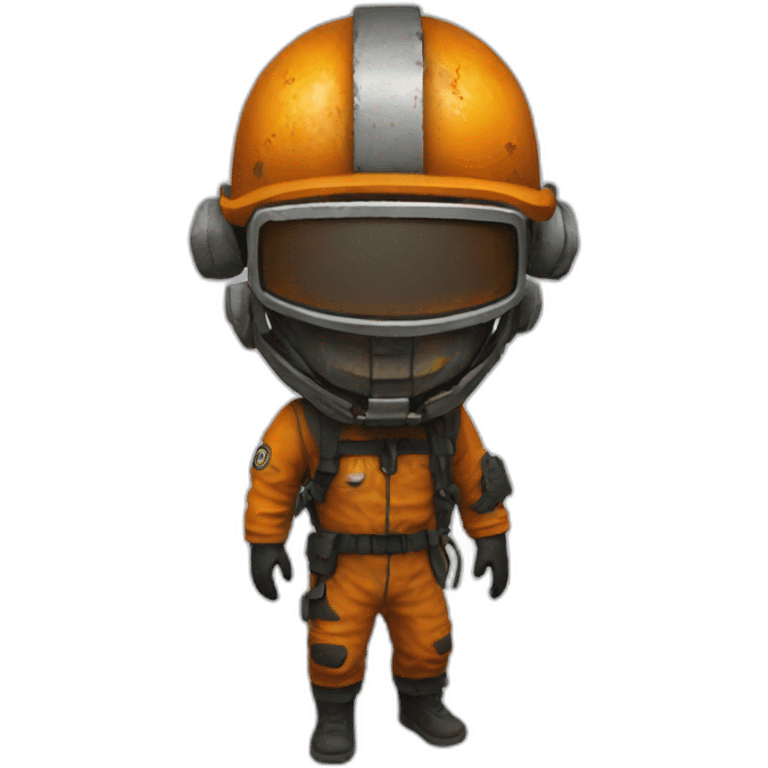 Rust PC Game Hazmat Head with Body emoji