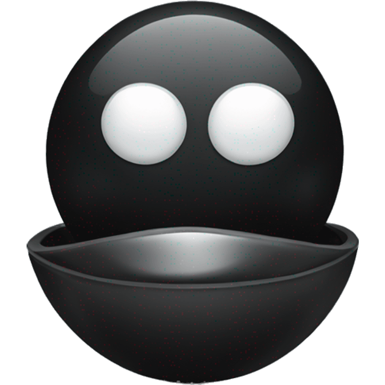 Globo terrestre preto emoji