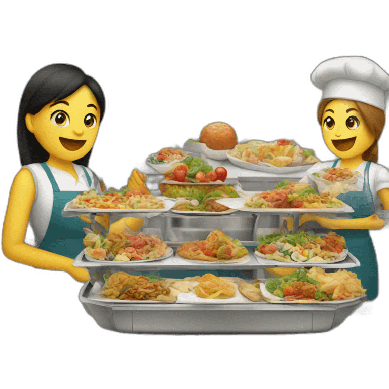 buffet-style delivery emoji