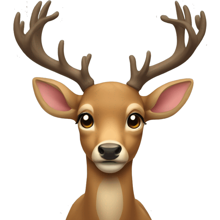 deer with bow emoji