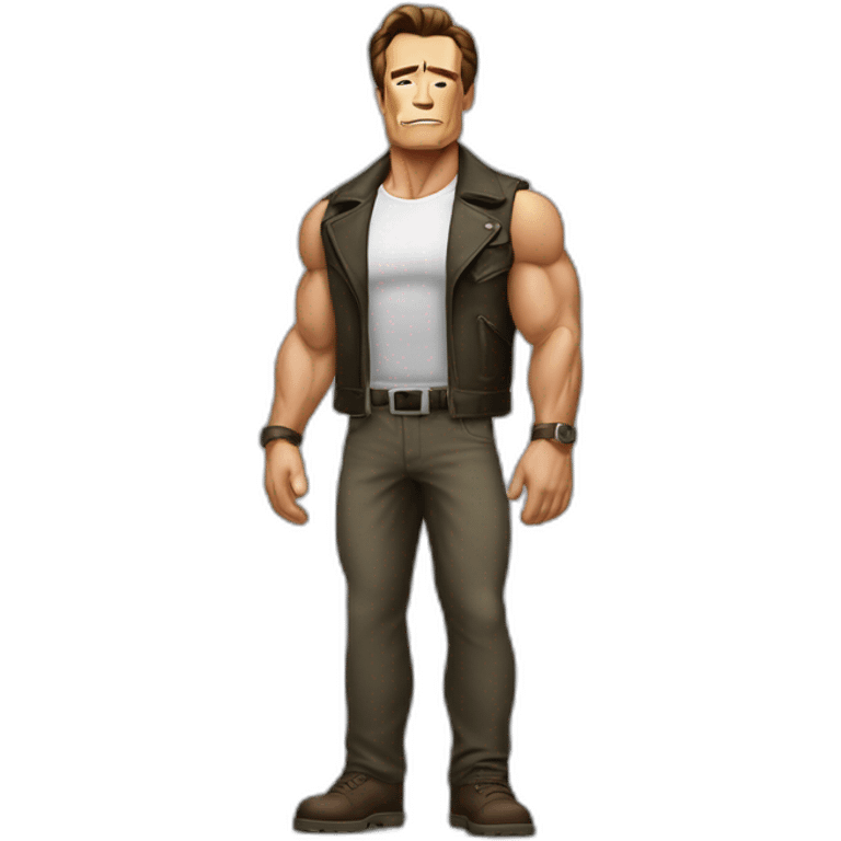 arnold schwarzenegger standing emoji