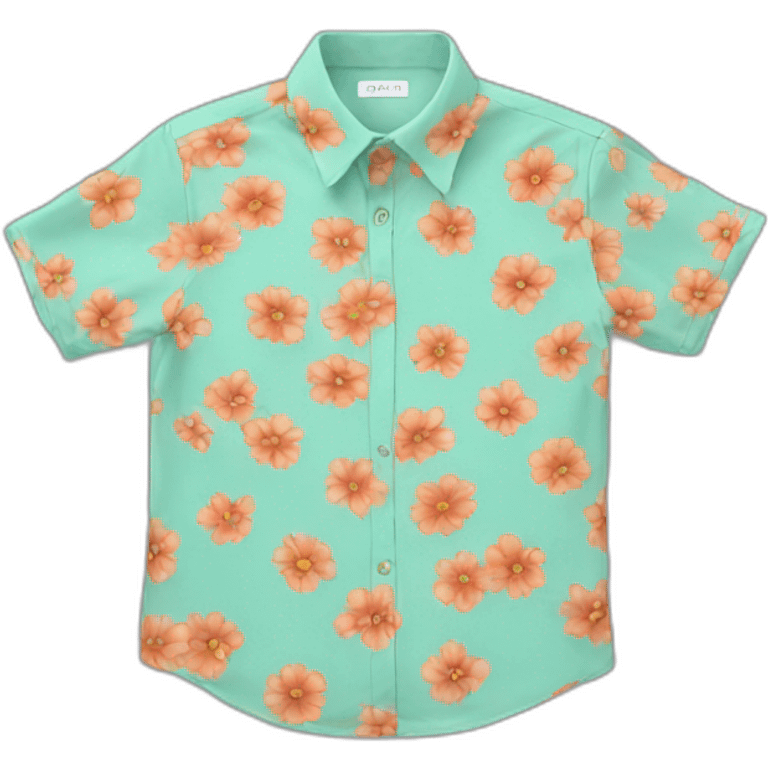 Flower shirt emoji