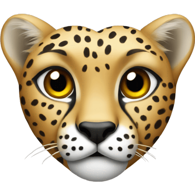 Cheetah heart emoji