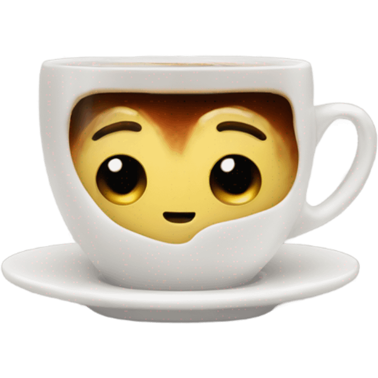 Axolotal in a coffee emoji