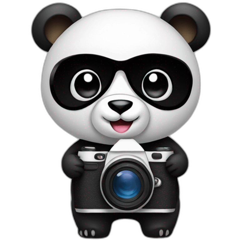 Panda with camera emoji