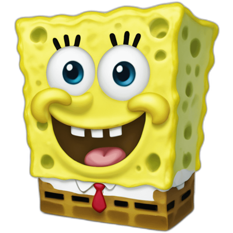 spongebob in color #FDCFCF emoji