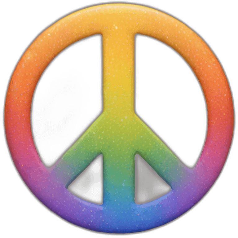 peace sign rainbow emoji