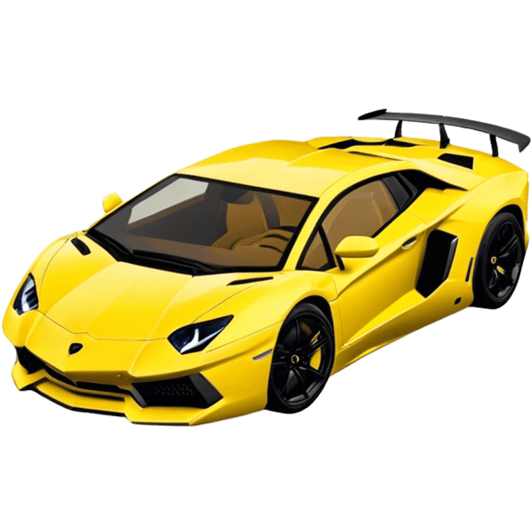 Lamborghini Aventador - Lamborghini (Model Year: 2021) (Iconic colour: Yellow) emoji