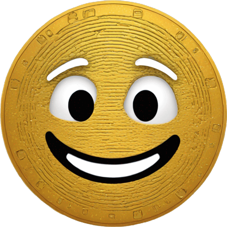 smiling face with bitcoin eyes emoji