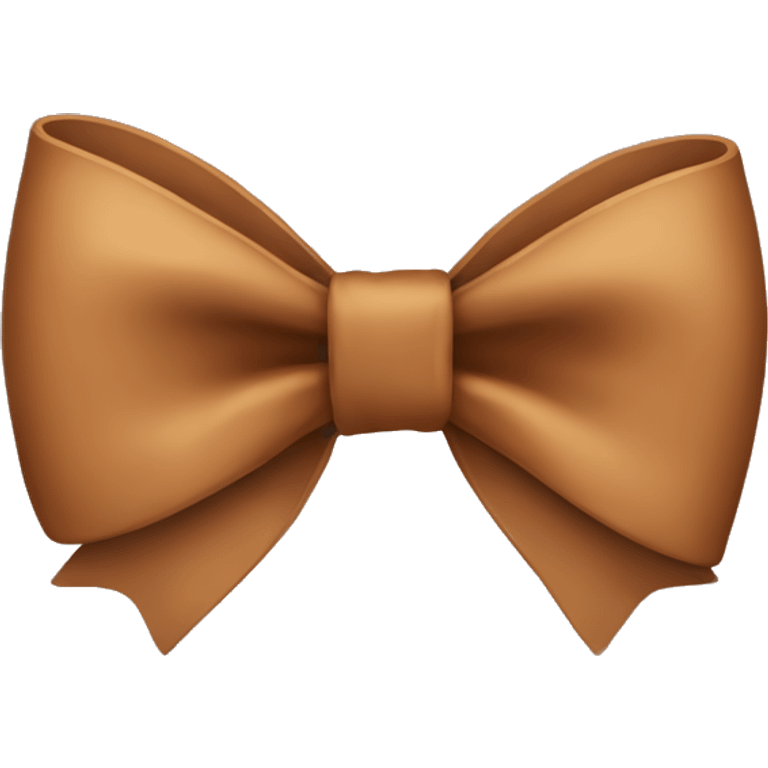 Brown bow  emoji