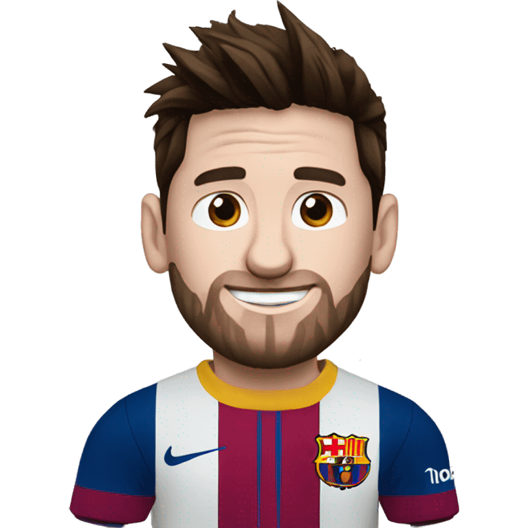 Messi qui fait un  emoji