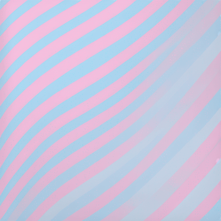 transgender pride flag with five horizontal stripes: light blue, pink, white, pink, and light blue emoji