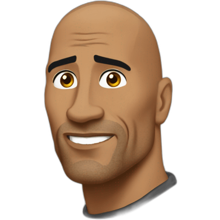 The rock qui lève le soursile emoji