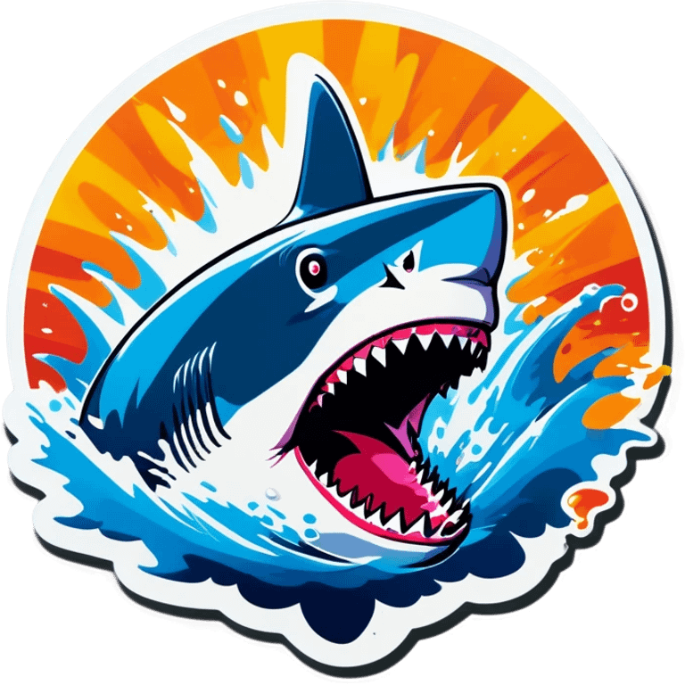 shark exploding emoji