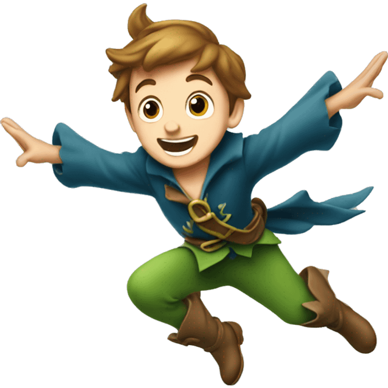 peter pan flying emoji