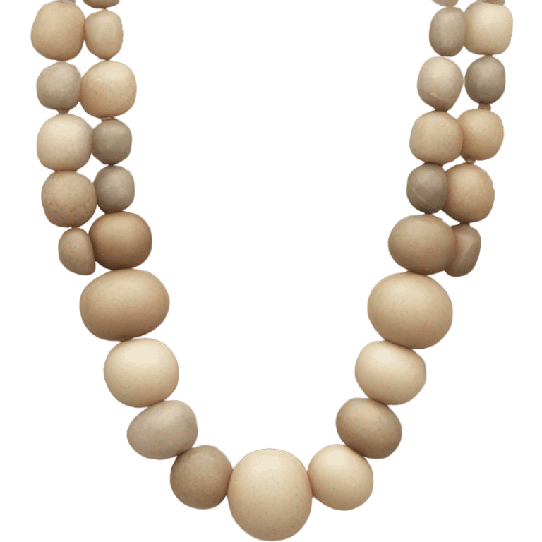 beige necklace emoji